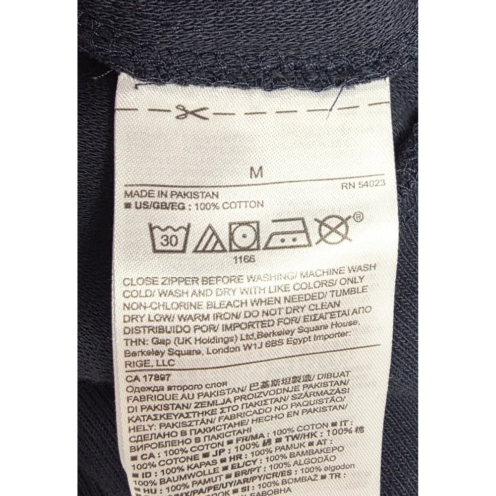 Banana Republic Navy‎ Long Sleeve 1/4 Zip Pullover Hoodie Men's Size Medium